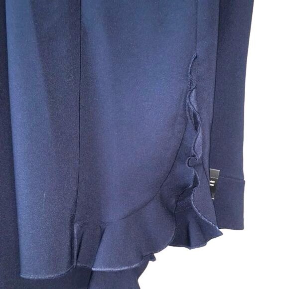 INC Womens Navy Bell-Bottom Flared Pants High-Rise With Side Zipper Size 16 - Picture 6 of 14